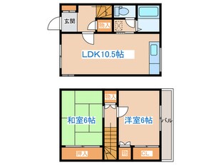 コ－ポつばき(5号－8号)の物件間取画像